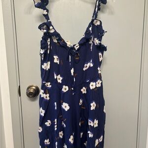 Floral Navy Blue Sundress